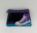 DIGITAL DOWNLOAD Chucks and Pearls Clutch Applique Zipper Bag Lined and Unlined