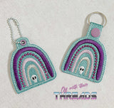 DIGITAL DOWNLOAD Skull Rainbow Snap Tab and Eyelet Set