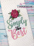 DIGITAL DOWNLOAD Simply The Best Floral Frame 4 Sizes Included Schitt's Creek SKETCH FILL