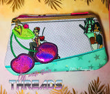 DIGITAL DOWNLOAD Cherry Cherries Clutch Applique Zipper Bag Lined and Unlined