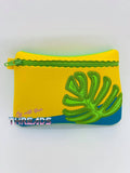 DIGITAL DOWNLOAD Applique Monstera Leaf Clutch Zipper Bag Lined and Unlined
