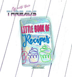 DIGITAL DOWNLOAD Little Book Of Recipes Cupcakes Mini Comp Notebook Cover Holder