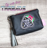 DIGITAL DOWNLOAD Planchette F All Y'all Tattoo Patch 2 SIZES INCLUDED