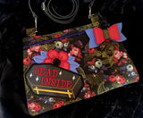 DIGITAL DOWNLOAD Applique Dead Inside Coffin Clutch Zipper Bag Lined and Unlined