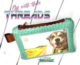 DIGITAL DOWNLOAD Applique Mama Bear Top Zip Wallet Set 2 SIZES INCLUDED UNLINED