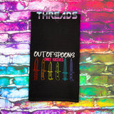 DIGITAL DOWNLOAD Out Of Spoons Only Knives 4 SIZES INCLUDED