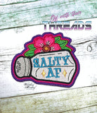 DIGITAL DOWNLOAD Salty AF Patch 2 SIZES INCLUDED