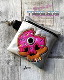 DIGITAL DOWNLOAD Applique Donut Skull Poo Bag and Stand Alone Set