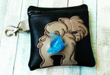 DIGITAL DOWNLOAD 5x5 ITH Applique Shih Tzu Bum Poo Zipper Bag Lined and Unlined Sketchy Fill