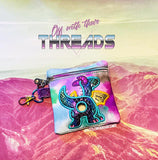 DIGITAL DOWNLOAD 5x5 ITH Applique Dragon Bum Poo Zipper Bag Lined and Unlined 2021