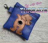 DIGITAL DOWNLOAD 5x5 ITH Applique Cavapoo Poo Zipper Bag Lined and Unlined