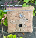 DIGITAL DOWNLOAD 5x5 ITH Applique Kangaroo Zipper Bag Lined and Unlined 2021