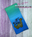 DIGITAL DOWNLOAD Hot Mess Monster Loch Ness Nessie Applique 5 SIZES INCLUDED