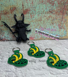 DIGITAL DOWNLOAD Croki Croci Snap Tab Key Chain SKETCH AND FILL OPTIONS INCLUDED