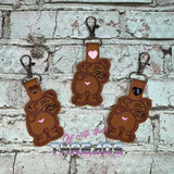 DIGITAL DOWNLOAD English Bulldog Bum Snap Tab Key Chain