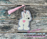 DIGITAL DOWNLOAD Applique Frenchie Bookmark