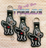 DIGITAL DOWNLOAD Cattle Dog Snap Tab Key Chain