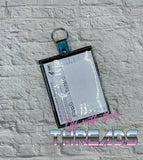 DIGITAL DOWNLOAD 5x7 Applique Vaccination Card Holder ID Gift Card Vaccine 2 SIZES AND 2 STYLES INCLUDED