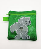 DIGITAL DOWNLOAD 5x5 Applique Irish Wolfhound Poo Bag ITH Zipper Bag