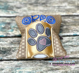 DIGITAL DOWNLOAD Double Zip Dog Walking Combo Bag 4 SIZES INCLUDED UNLINED