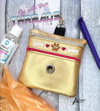DIGITAL DOWNLOAD Double Zip Dog Walking Combo Bag 4 SIZES INCLUDED UNLINED
