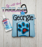 DIGITAL DOWNLOAD Double Zip Dog Walking Combo Bag 4 SIZES INCLUDED UNLINED