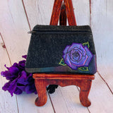 DIGITAL DOWNLOAD Geometric Rose Clutch Applique Zipper Bag Lined and Unlined