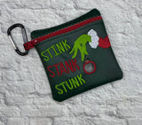 DIGITAL DOWNLOAD 5x5 Stink Stank Stunk Poo Zippered Bag