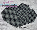 DIGITAL DOWNLOAD Coffin Shape Quilted Mug Rug Snack Mat Set 4 SIZES INCLUDED Coaster