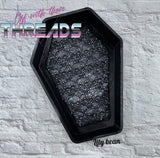 DIGITAL DOWNLOAD Coffin Shape Quilted Mug Rug Snack Mat Set 4 SIZES INCLUDED Coaster