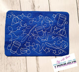 DIGITAL DOWNLOAD Wizard Quilted Mug Rug Snack Mat Set 4 SIZES INCLUDED Coaster