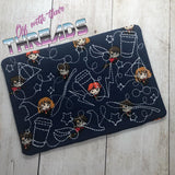 DIGITAL DOWNLOAD Wizard Quilted Mug Rug Snack Mat Set 4 SIZES INCLUDED Coaster