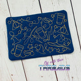 DIGITAL DOWNLOAD Wizard Quilted Mug Rug Snack Mat Set 4 SIZES INCLUDED Coaster