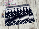 DIGITAL DOWNLOAD Quilted Clutch Applique Zipper Bag LINED