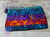 DIGITAL DOWNLOAD Quilted Clutch Applique Zipper Bag LINED