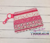 DIGITAL DOWNLOAD Quilted Sweetheart Valentine Clutch Applique Zipper Bag LINED