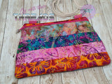DIGITAL DOWNLOAD Quilted Rainforest Clutch Applique Zipper Bag LINED