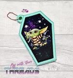 DIGITAL DOWNLOAD ITH Applique Coffin Wallet 3 SIZES INCLUDED