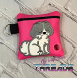 DIGITAL DOWNLOAD 5x5 ITH Applique Shih Tzu Waste Bag and 4x4 Stand Alone