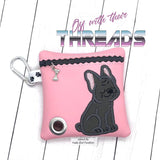 DIGITAL DOWNLOAD 5x5 ITH Applique Frenchie French Bulldog Waste Bag and 4x4 Stand Alone
