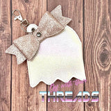 DIGITAL DOWNLOAD ITH Applique Ghost Wallet 3 SIZES INCLUDED BOW DESIGN INCLUDED IN 3 SIZES