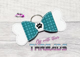DIGITAL DOWNLOAD ITH 3D Dog Bone Bow 4 SIZES INCLUDED 4x4 Friendly Option Included