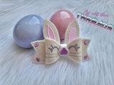 DIGITAL DOWNLOAD ITH 3D Bunny Hair Bow 4 SIZES INCLUDED 4x4 Friendly Option Included