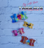 DIGITAL DOWNLOAD ITH 3D Scalloped Hair Bow 4 SIZES INCLUDED 4x4 Friendly Option Included