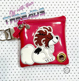 DIGITAL DOWNLOAD 5x5 ITH Applique Papillon Waste Bag and 4x4 Stand Alone