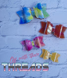 DIGITAL DOWNLOAD ITH 3D Scalloped Hair Bow 4 SIZES INCLUDED 4x4 Friendly Option Included