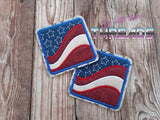 DIGITAL DOWNLOAD Applique Rustic American Coaster