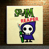 DIGITAL DOWNLOAD Seam Reaper Applique 5 SIZES INCLUDED