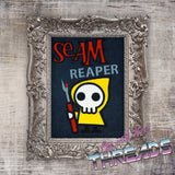 DIGITAL DOWNLOAD Seam Reaper Applique 5 SIZES INCLUDED