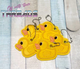DIGITAL DOWNLOAD Applique Splash Clutch Zipper Bag Lined and Unlined Rubber Ducky Charm Included